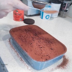 Espolvorear cacao por encima