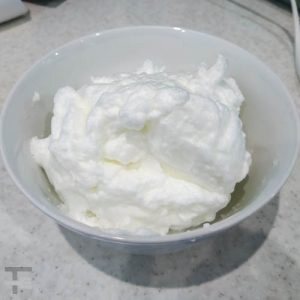 whip egg whites into stiff peaks