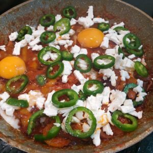 Shakshuka - antes del horno