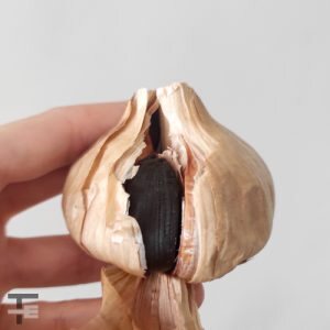 Cloves of black garlic