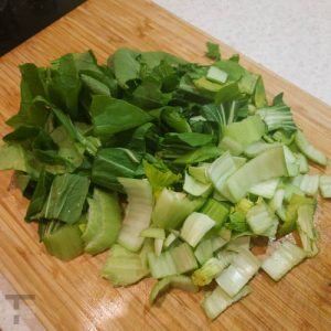 Cortar Pak Choi