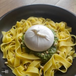 Receta Pesto con burrata